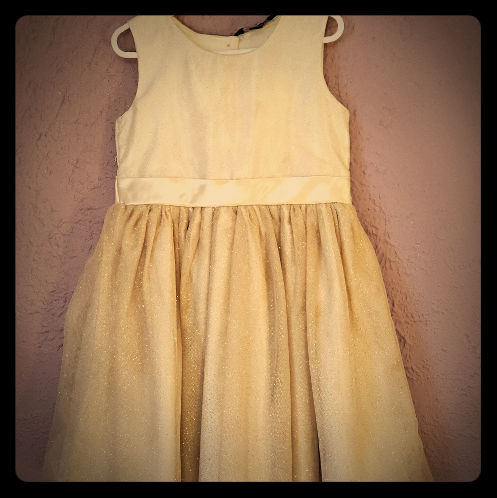 Girls gold dress